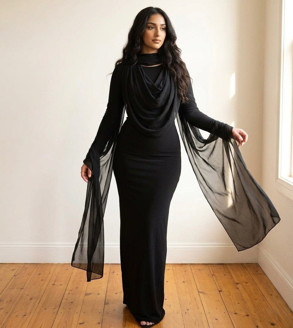 Sculpt Drape Dress