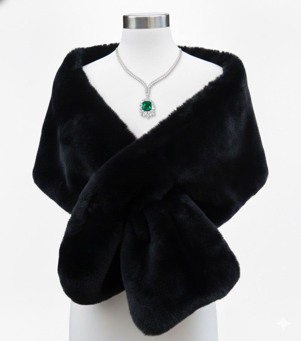 Winter Dual Shawl-Black