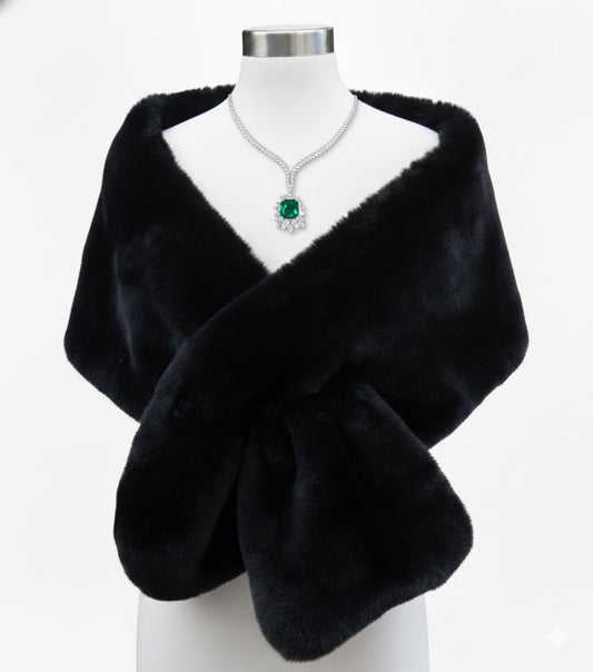 Winter Dual Shawl-Black